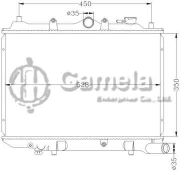 6116007N - Radiator for MAZDA 323 MT