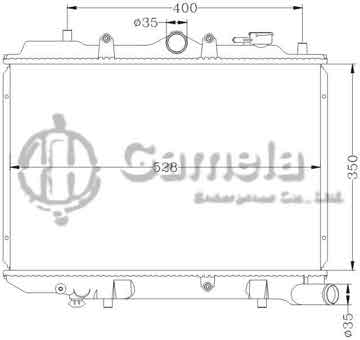 6116008N - Radiator for MAZDA 323 MT