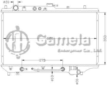 6116015N - Radiator for MAZDA ASRINA '89-90 323BA AT OEM: B547-15-200D/B581-15-200A