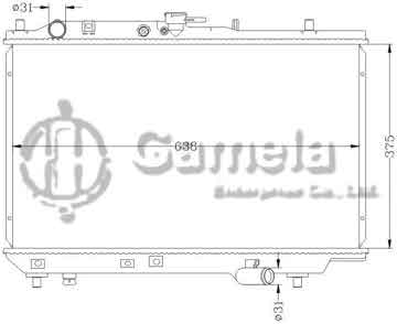 6116020N - Radiator for MAZDA KIA SEPHIA '93- MT