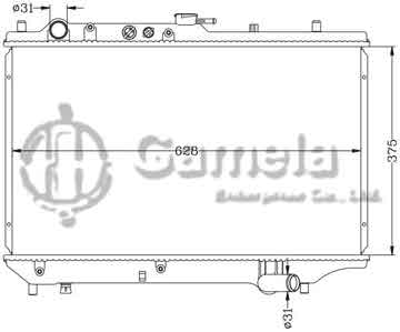 6116022N - Radiator for MAZDA KIA SEPHIA '93- MT