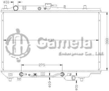 6116023N - Radiator for MAZDA PROTEGE '90-94 323BG AT OEM: B557-15-200D DPI: 1135