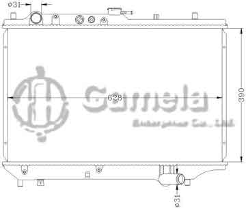 6116026N - Radiator for MAZDA PROTEGE '90-94 323BG MT OEM: BP26-15-200F DPI: 1134