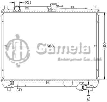 6116028AN - Radiator for MAZDA HAIMA 7130 (外斜) MT