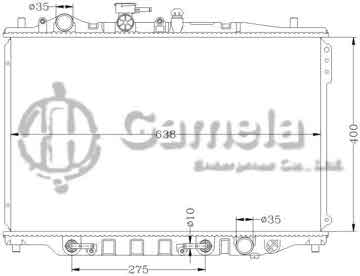 6116037N - Radiator for MAZDA MX6 '88-92 626GD AT OEM: F8C8-15-200A E92Z8005C/E DPI: 246 248