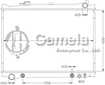 6116049N - Radiator for MAZDA MPV '91-95 AT OEM: JE16-15-200D/JE16-15-200E/JE77-15-200 DPI: 1244