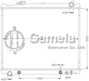 6116050AN - Radiator for MAZDA MPV '95-99 AT OEM: JE98-15-200C DPI: 2063