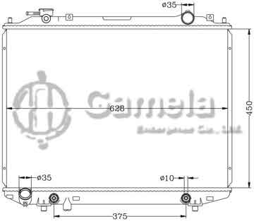 6116060N - Radiator for MAZDA B2500 '96-99 AT OEM: WL22-15-200C