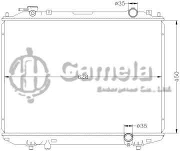 6116062N - Radiator for MAZDA B2500 '96-99 MT