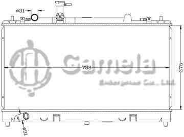 6116064N - Radiator for MAZDA 6 '02-03 MT OEM: L327-15-200