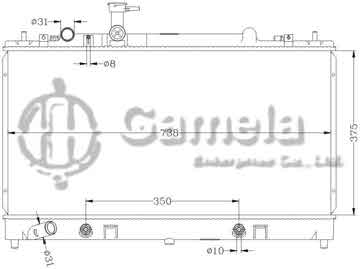 6116065AN - Radiator for MAZDA 6 4CYL '03-04 AT OEM: L332-15-200E DPI: 2673