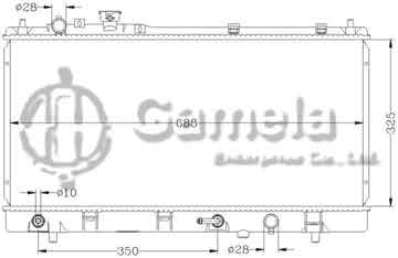 6116071N - Radiator for MAZDA FML '03- (福美來一代) AT OEM: ZL02-15-200/FS8M-15-200 DPI: 2303