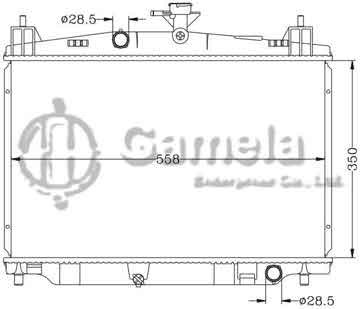 6116074AN - Radiator for MAZDA 2 '08- MT