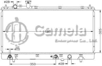 6116077N - Radiator for MAZDA AT