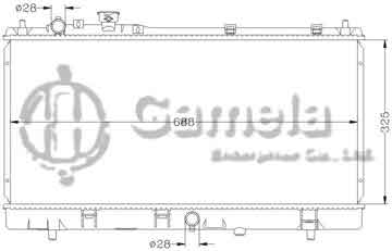 6116086N - Radiator for MAZDA FML(福美來二代7163 海福星) MT