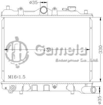 6116087N - Radiator for MAZDA 323 MT