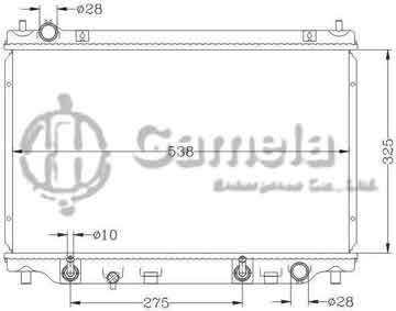 6116093N - Radiator for MAZDA DEMIO/MAZDA 2 '04- AT OEM: ZJ03-15-200/ZJ09-15-200