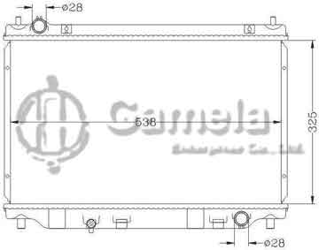 6116094N - Radiator for MAZDA DEMIO/MAZDA 2 '04- MT OEM: ZJ01-15-200