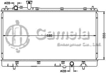 6116098N - Radiator for MAZDA HAIMA 3 '2010 海馬 7185 MT