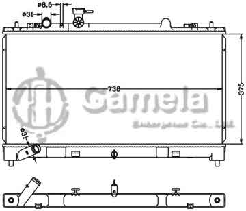 6116100N - Radiator for MAZDA 6 '2010 睿翼 2.0 MT