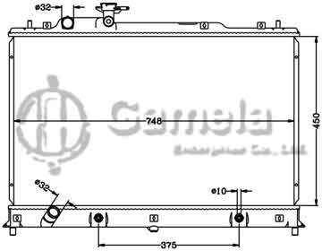 6116105N - Radiator for MAZDA CX-7 '07-10 AT DPI: 2918