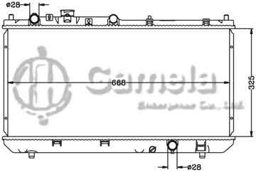 6116114N - Radiator for MAZDA FAMILIA / 323 '98-03 MT OEM: ZL01-15-200/ZL01-15-200A/D ZL02-15-200/ZL05-15-200