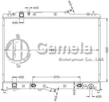 6116117NA - Radiator for MAZDA CX-9 '08-11 AT DPI: 2985/2986