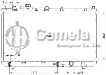 6116121NA - Radiator for MAZDA PREMACY '99- AT OEM: FP85-15-200A/FP86-15-200A