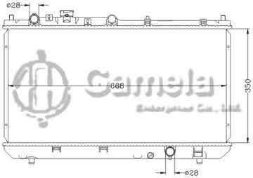 6116122NA - Radiator for MAZDA PREMACY '99- MT OEM: FP87-15-200A/B/C