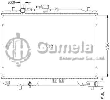 6116131NA - Radiator for MAZDA REVUE '90-99 MT MAZDA FESTIVE '93-97 MT OEM: B3C7-15-200D