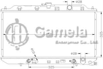 6117001N - Radiator for HONDA INTEGRA '89-93 DA5/B16A AT OEM: 19010- PR5-905