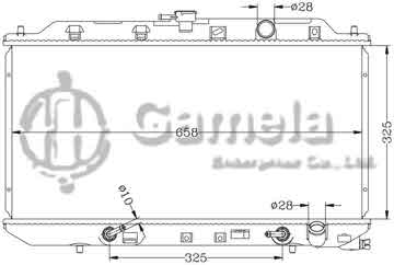 6117003N - Radiator for HONDA INTEGRA '89-93 DA5/B16A AT