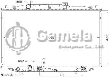 6117019AN - Radiator for HONDA ACCORD '03-05 CM5 AT OEM: 19010- RAA- A61