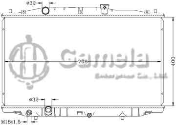 6117020AN - Radiator for HONDA ACCORD '03-05 CM5 MT OEM: 19010- RAA-001