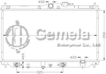 6117021N - Radiator for HONDA ACCORD '90-93 CB7 AT OEM: 19010- PT1-905/PTO-905 DPI: 19