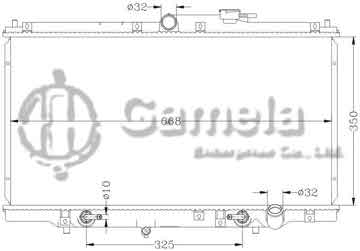 6117023N - Radiator for HONDA ACCORD '94-97 CD5 AT OEM: 19010- POH- A51/POF- J510M 19010- POD- J52/J510M DPI: 1494