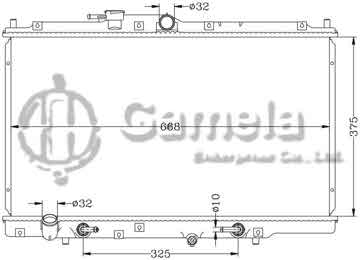 6117027N - Radiator for HONDA ACCORD '95-97 CE6 AT OEM: 19010- P0G- A51 DPI: 1776