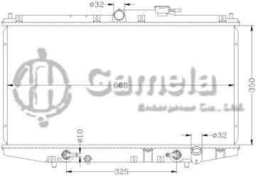 6117029N - Radiator for HONDA ACCORD '97-00 CF4 AT OEM: 19010- PDA- E51 19010- PCA-903/T53