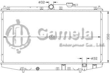 6117032N - Radiator for HONDA ACCORD '97-00 CF4 MT OEM: 19010- PDA- E01 19010- PCA-013/014