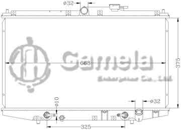 6117033N - Radiator for HONDA ACCORD '98-00 CG5/TA1 AT OEM: 19010- PAA- A51/PFV-901 19010- PCA-013 DPI: 2148