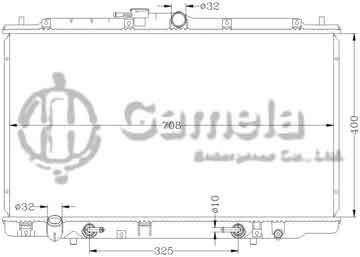 6117037N - Radiator for HONDA ACCORD '98-02 CG1/UA4/5 AT HONDA AVANCIER TA3/4 AT OEM: 19010- P8C- A51/PFW- J010 DPI: 2147