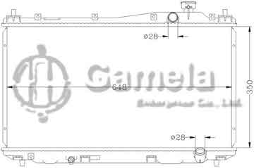 6117056N - Radiator for HONDA CIVIC '01-05 ES7/ES8 MT OEM: 19010- PMM- A0T/A02 19010- PLC- J01 DPI: 2355