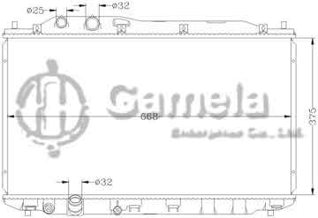 6117058N - Radiator for HONDA CIVIC '05 FA1 MT OEM: 19010- PNA- A01/J01 19010- PNC- T51 DPI: 2923