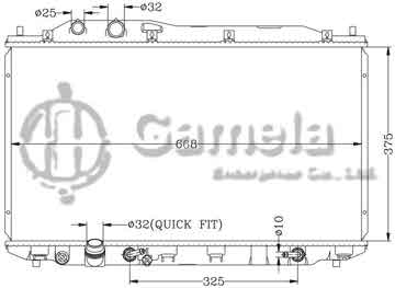 6117059AN - Radiator for HONDA CIVIC '05 FA1 AT OEM: 19010- RNB- A51/C51 DPI: 2922