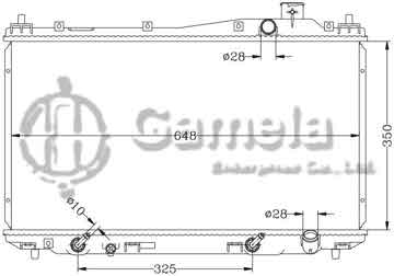 6117061AN - Radiator for HONDA CIVIC '01-05 ES7/ES8 AT OEM: 19010- PMM- A51/A52 19010- PLC-901