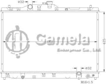 6117064AN - Radiator for HONDA LEGEND '91-95 KA7 MT OEM: 19010- PY3- A01/A02 DPI: 1278