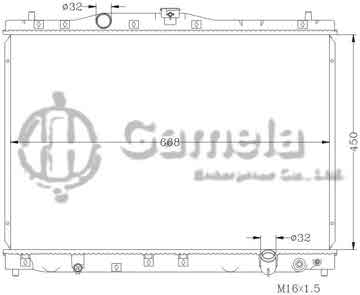 6117066N - Radiator for HONDA LEGEND '96-03 KA9 MT OEM: 19010- P8F-003 19010- P5A-003 DPI: 1912