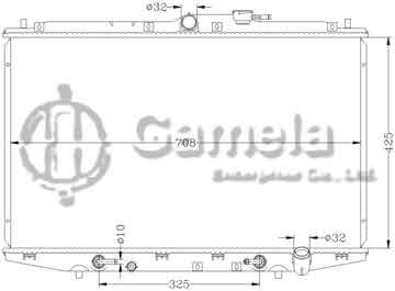 6117071N - Radiator for HONDA ODYSSEY '03 RA6(UK) AT OEM: 19010-