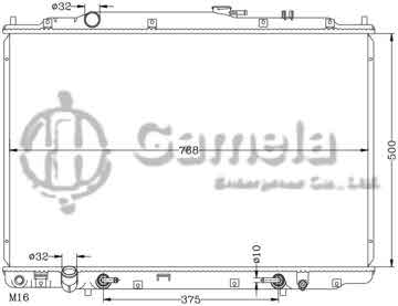 6117076N - Radiator for HONDA ACURA MDX '01-02 MT OEM: 19010- PGK- A51 DPI: 2417