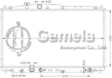 6117080AN - Radiator for HONDA ODYSSEY MPV '05 RB1 AT OEM: 19010- RFE-003